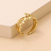 Einfacher Ring Mit Offenem Blattmuster main image 6