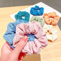 Simple Solid Color Hair Scrunchies Wholeslae main image 4