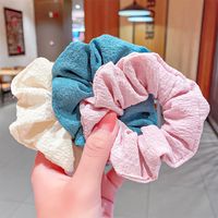 Simple Solid Color Hair Scrunchies Wholeslae main image 5