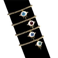 Punk Devil Eyes Diamante Cobre Collar Pendientes Conjunto Joyas main image 5