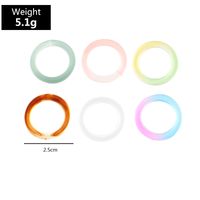 Wholesale Contrast Color Resin Ring main image 6