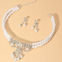 Fashion Bridal Jewelry Necklace Earrings Two-piece main image 4