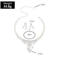 Fashion Bridal Jewelry Necklace Earrings Two-piece main image 6