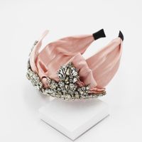 Baroque Full Diamond Big Flower Bow Headband main image 4