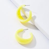 Wholesale C-shaped Resin Acrylic Earrings Set main image 4