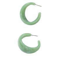Wholesale C-shaped Resin Acrylic Earrings Set main image 6
