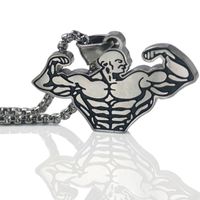 Fashion Muscular Men Alloy Necklace Wholesale main image 3