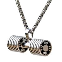 Fashion Barbell Pendant Necklace main image 1