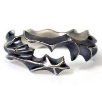 Retro Geometric Open Dragon Power Three-color Ring main image 4