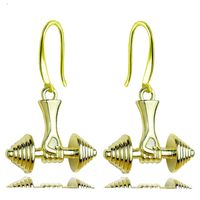 Dumbbell Pendant Earrings Wholesale main image 2