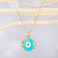 Fashion Geometric Eye Alloy Colorful Necklace Wholesale sku image 6