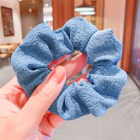 Simple Solid Color Hair Scrunchies Wholeslae sku image 2