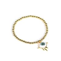 Punk Devil Eyes Diamond Copper Necklace Earrings Set Jewelry sku image 6