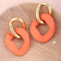Simple Retro Double Circle Earrings sku image 3