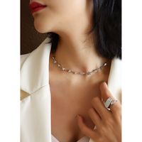 Fashion Star Heart-shape Titanium Steel Necklace sku image 3