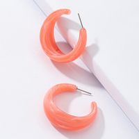 Wholesale C-shaped Resin Acrylic Earrings Set sku image 2