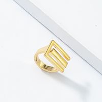 Wholesale Fashion Geometric Alloy Ring sku image 1
