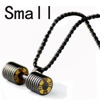 Fashion Barbell Pendant Necklace sku image 5