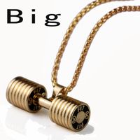 Fashion Barbell Pendant Necklace sku image 6