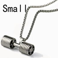 Fashion Barbell Pendant Necklace sku image 4