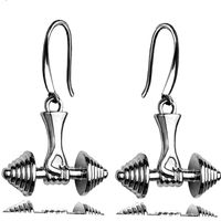 Dumbbell Pendant Earrings Wholesale sku image 2