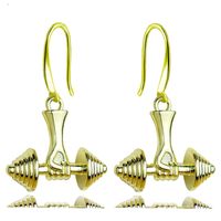 Dumbbell Pendant Earrings Wholesale sku image 3
