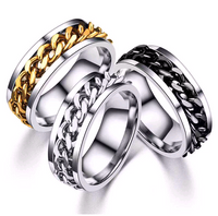 Fashion Stainless Steel Concise Ring main image 1