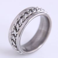 Fashion Stainless Steel Concise Ring main image 5
