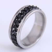 Fashion Stainless Steel Concise Ring main image 7