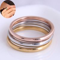 Korean Fashion Simple Ring main image 3