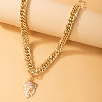 Retro Exaggerated Diamond Pendant Necklace main image 6