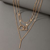 Fashion Five-pointed Star Pendant Multi-layer Necklace main image 3