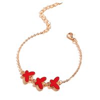 Simple Fashion Three Butterfly Bracelet main image 7