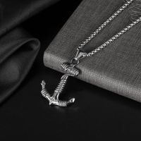 Fashion Geometric Titanium Steel Plating Men'S Pendant Necklace main image 4