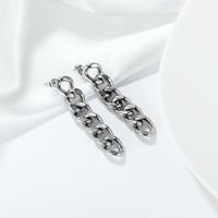 Simple Stainless Steel Chain Earrings Wholesale main image 4