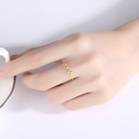 Fashion Electrocardiogram S925 Silver Ring Wholesale main image 3