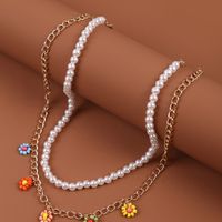 Bohemian Miyuki Beads Flower Multi-layer Long Necklace main image 4