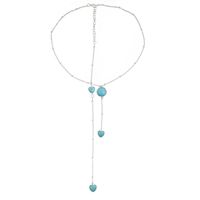 Retro Heart-shape Turquoise Long Necklace Wholesale main image 6