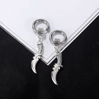 Retro Small Circle Stainless Steel Earrings main image 3