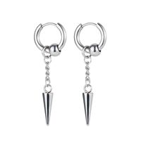 Simple Chain Awl Stainless Steel Earrings main image 2