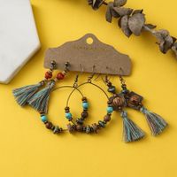 Bohemian Retro Tassel Earring Set main image 3