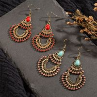 Ethnic Style Classical Retro Geometric Oval Earrings main image 1