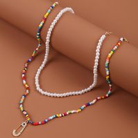 Bohemian Miyuki Beads Multi-layer Long Necklace sku image 1
