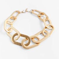 Simple Thick Chain Metal Necklace Wholesale sku image 1