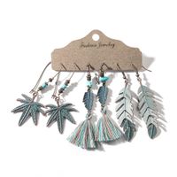 Bohemian Retro Tassel Earring Set sku image 4