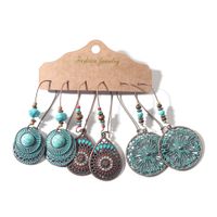 Bohemian Retro Tassel Earring Set sku image 2