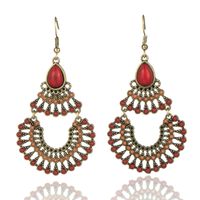 Ethnic Style Classical Retro Geometric Oval Earrings sku image 1