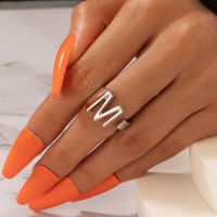 New Fashion Simple Letter M Ring main image 1