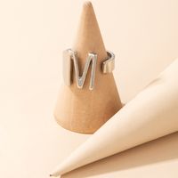 New Fashion Simple Letter M Ring main image 6