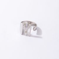 New Fashion Simple Letter M Ring main image 7
